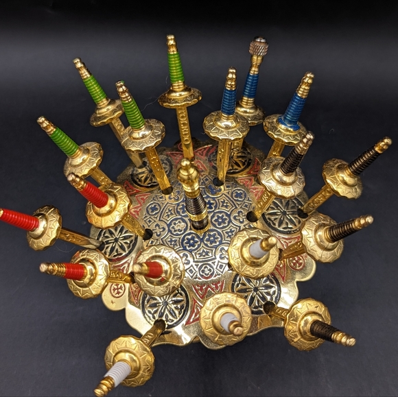 A Toledo Spain Large Stand of 18 Sword of Cocktail sticks - Picture 9 of 14